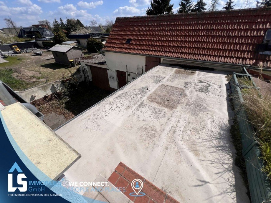 Dachterrasse Doppelhaush�lfte Tangerm�nde