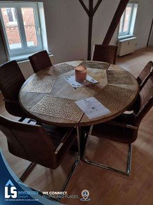 Essbereich Gro�z�gige m�blierte 3 Zimmerwohnung in der Innenstadt von Stendal