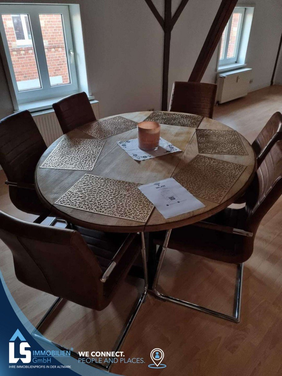 Essbereich Dachgeschosswohnung Stendal