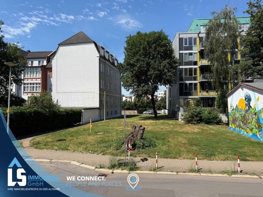 Blick aus dem EG Wohn- / Gesch�ftshaus Magdeburg