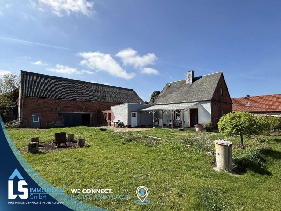 R�ckansicht Einfamilienhaus Tangerm�nde