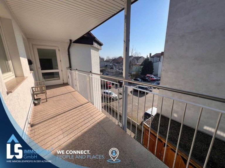 Balkon zur gemeinsamen Nutzung Stendal Wohnung sanierte 3 Raum Wohnung in der Innenstadt von Stendal