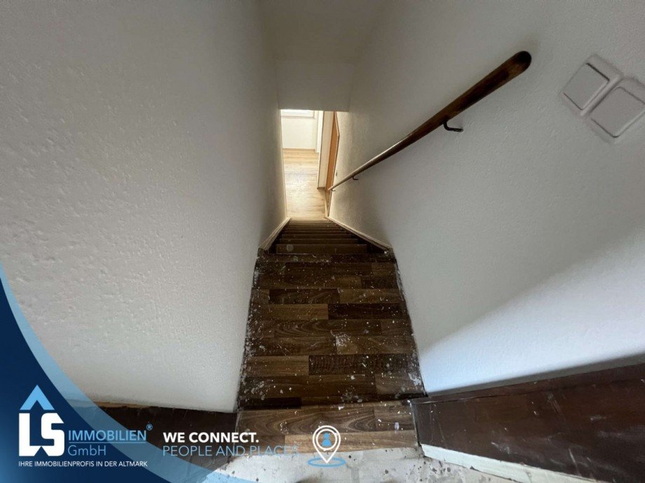 Treppenaufgang Doppelhaush�lfte Quedlinburg