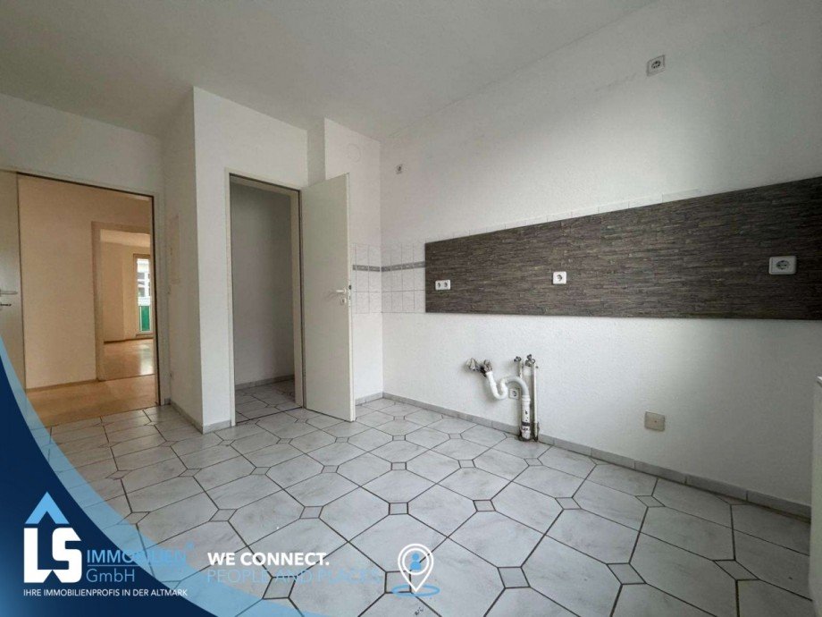K�che mit Kammer Etagenwohnung Stendal