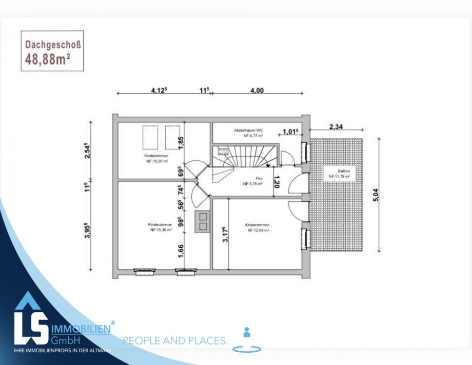 Grundriss DG Doppelhaush�lfte Stendal