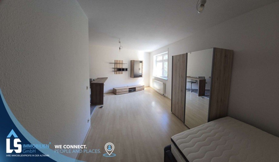 Blick ins Zimmer Etagenwohnung Jena