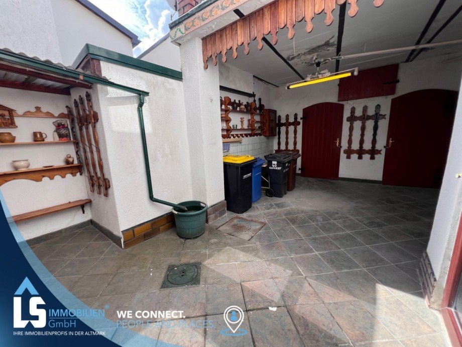 Innenhof Reihenmittelhaus Tangerm�nde