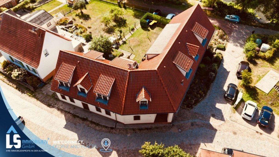 Drohnenbild 3 Mehrfamilienhaus Havelberg
