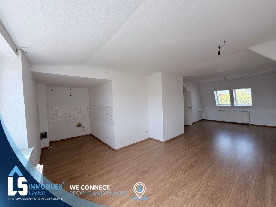 Wohn- und Essbereich Etagenwohnung Wittenberge