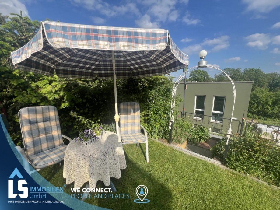 Sitzgelegenheit im Garten Einfamilienhaus Osterburg (Altmark)