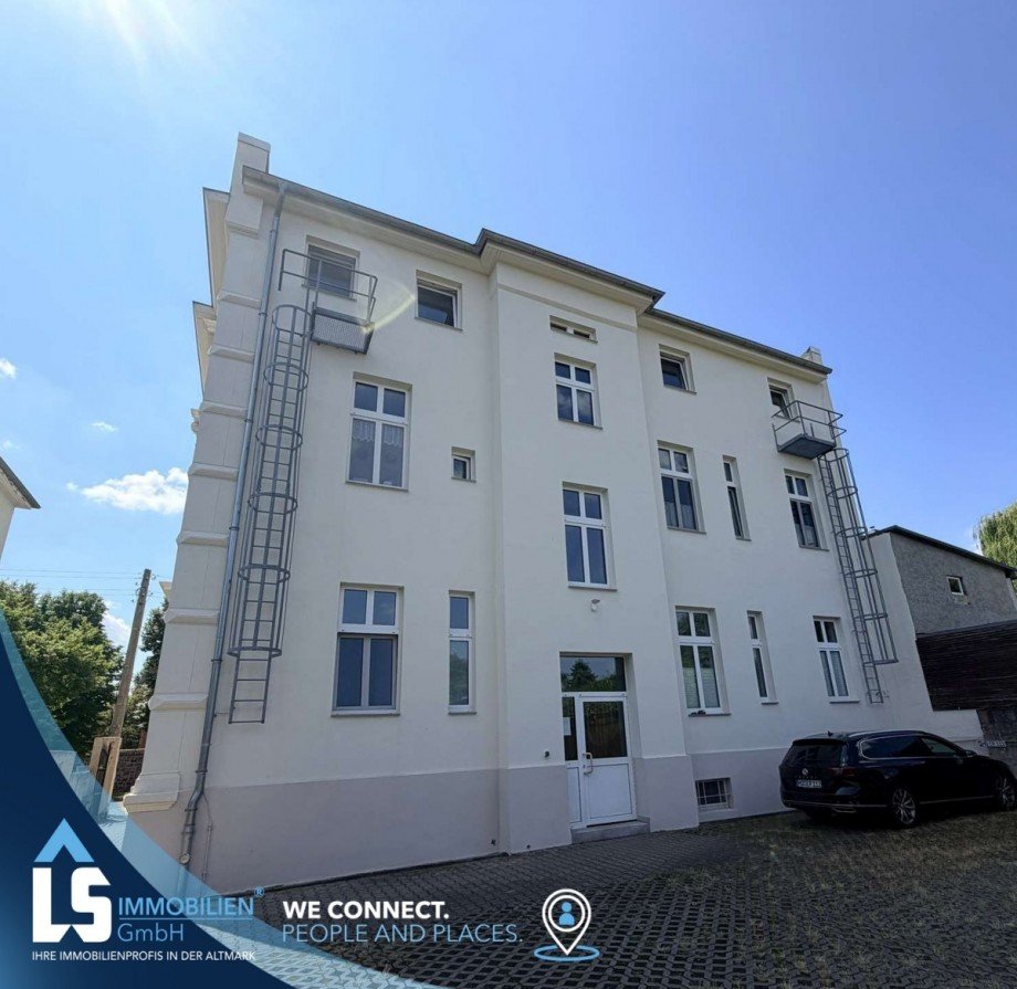 Hausansicht Dachgeschosswohnung Magdeburg