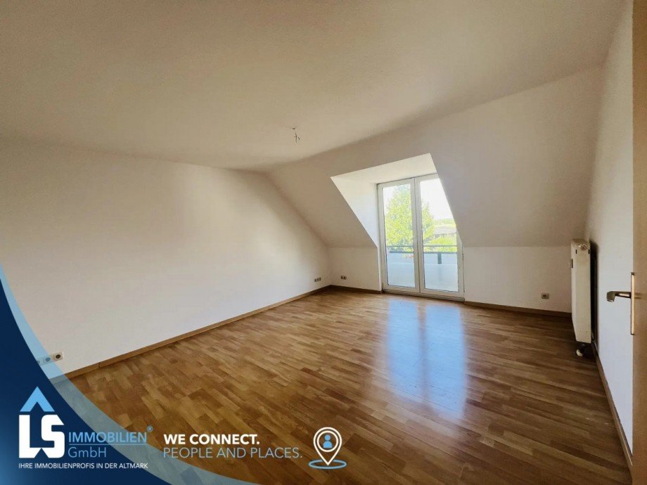 Wohnen mit Balkon Dachgeschosswohnung Dahlenwarsleben
