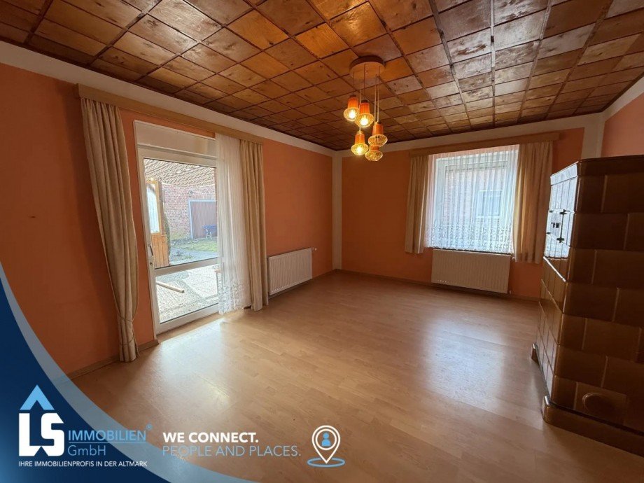 Wohnzimmer Doppelhaush�lfte D�mitz OT Heidhof