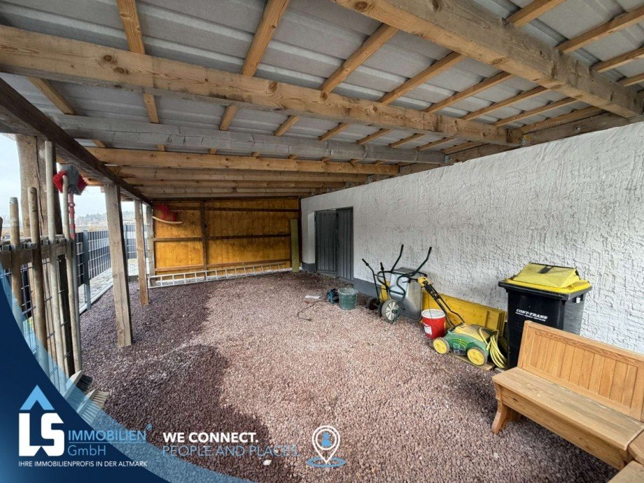 Carport Doppelhaush�lfte Havelberg