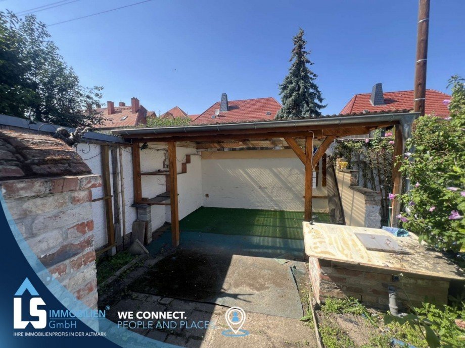 Terrasse Doppelhaush�lfte Quedlinburg