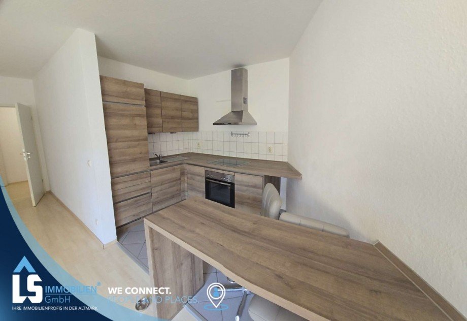 Kochbereich mit Einbauk�che Etagenwohnung Jena