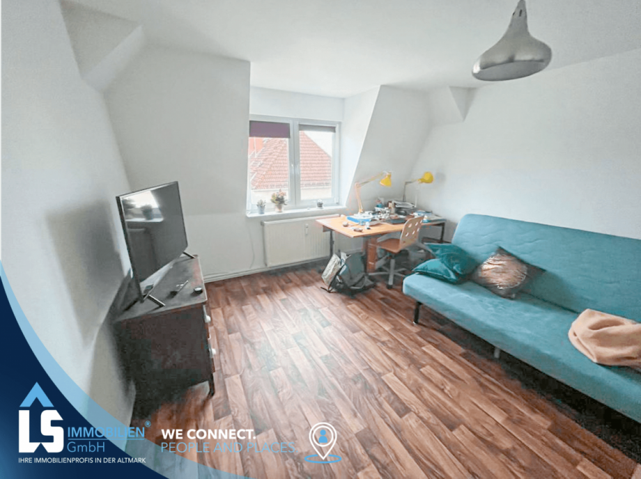 Wohnzimmer Dachgeschosswohnung Wittenberge