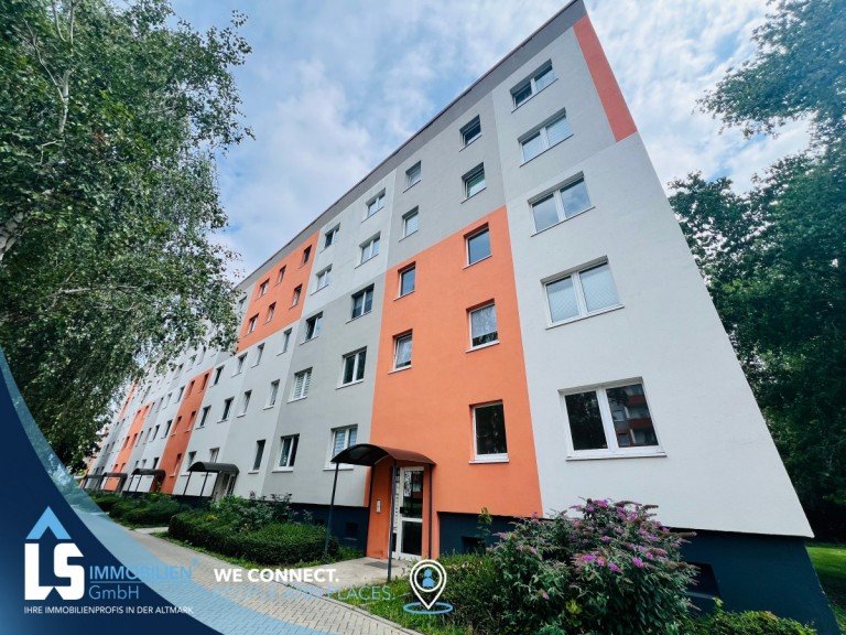 Hausansicht Front Magdeburg Etagenwohnung Kapitalanlage im Gr�nen!