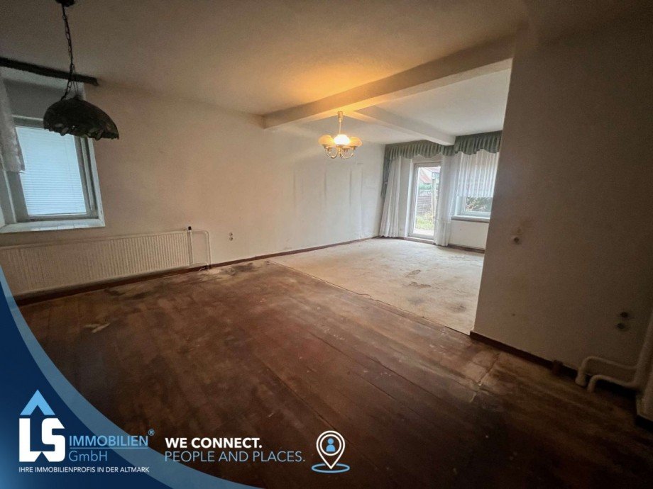 Wohnzimmer Doppelhaush�lfte Perleberg