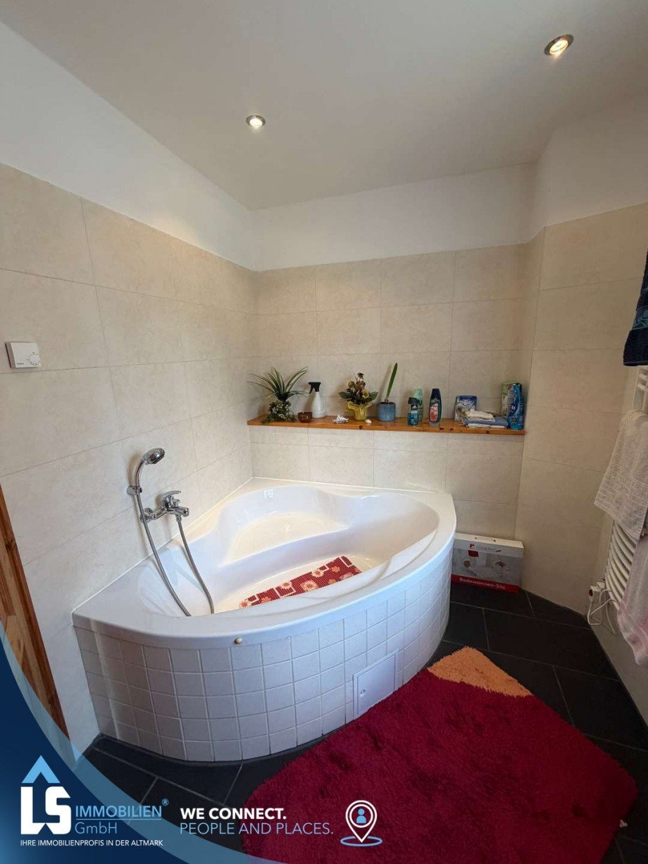 Badezimmer 2 Doppelhaush�lfte Plattenburg OT Gl�wen