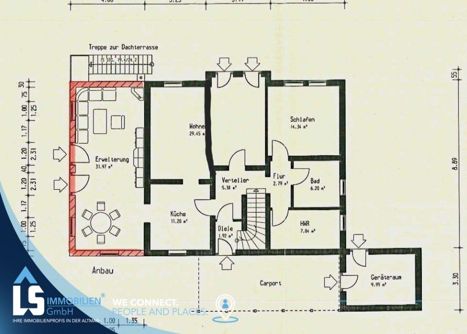 Grundriss Erdgeschosswohnung Gardelegen