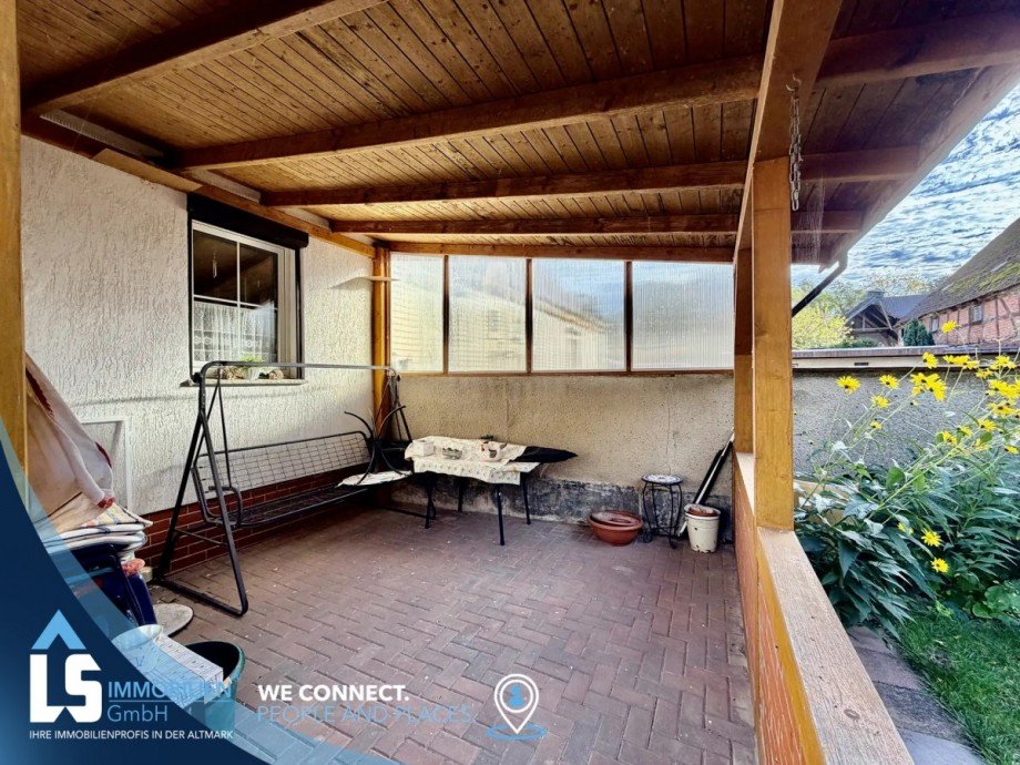Terrasse Doppelhaush�lfte Hohenberg-Krusemark