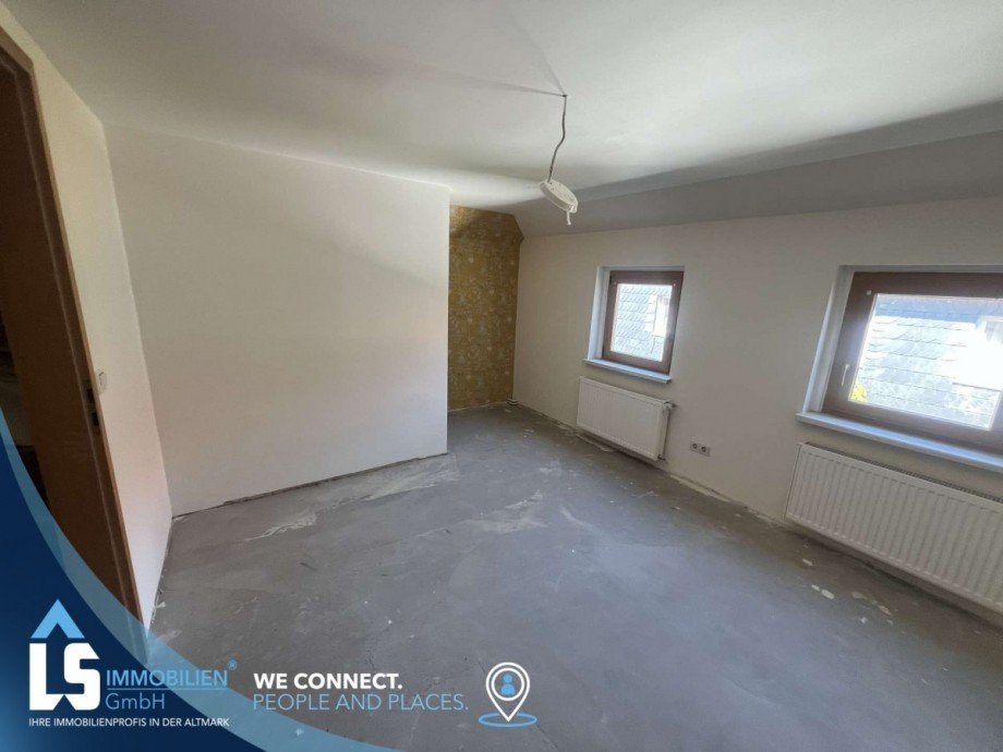 Schlafzimmer OG Doppelhaush�lfte Quedlinburg