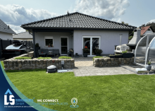 R�ckansicht Exklusiver Bungalow mit Pool, Naturstein & Premium-Ausstattung in Stendal-Galgenberg