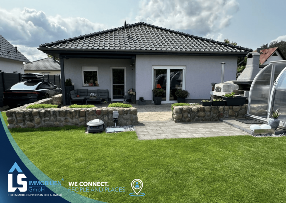 R�ckansicht Einfamilienhaus Stendal