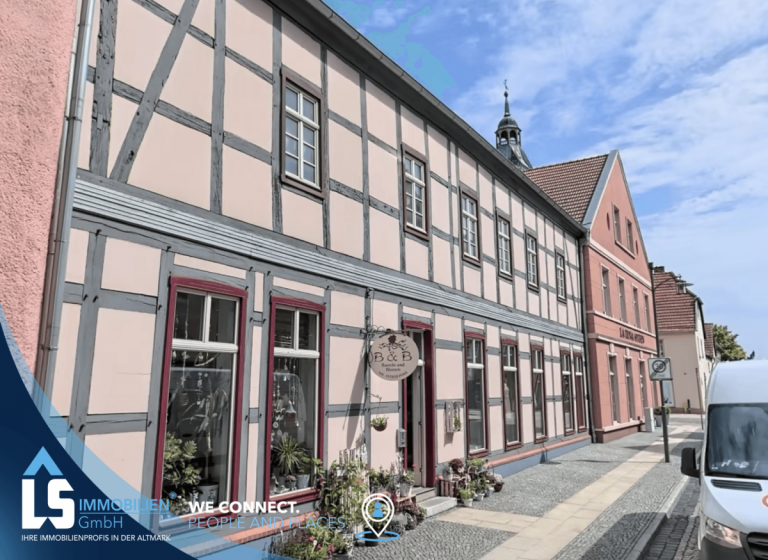 Hausansicht Blumenladen Osterburg (Altmark) Wohn- / Gesch�ftshaus Wohn-und Gesch�ftshaus mit Entwicklungspotenzial
